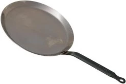 De Buyer Acier Carbone Steel Plus-pancake Pan, 24cm 5120.24