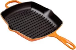 Le Creuset Grill Pan/skillet 26cm Square, Orange