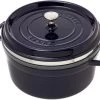 Staub Roasting Pan - Cocotte 26cm, 5,2L, Blue With Steam Tray