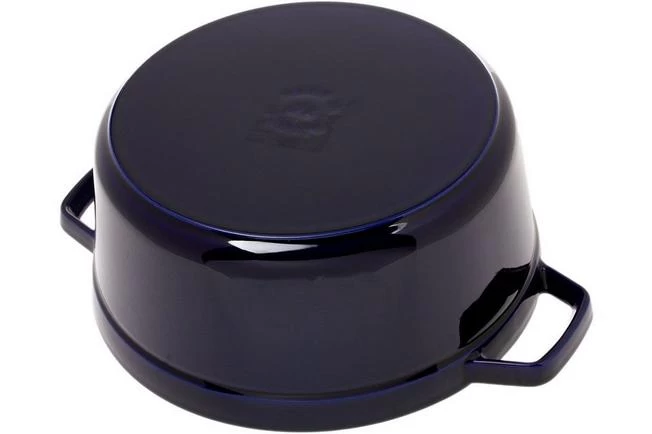 Staub Roasting Pan - Cocotte 26cm, 5,2L, Blue With Steam Tray - Image 4